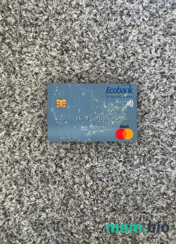 Niger Ecobank wygląd zdjęcia mastercard skan PSD + zdjęcie